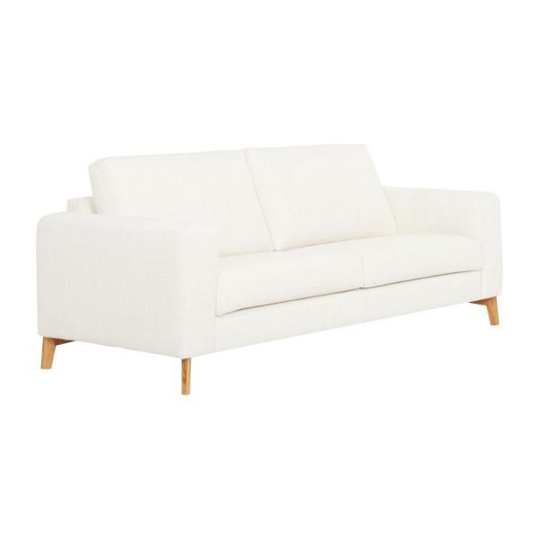 3-Sitzer-Sofa aus Stoff, cremeweiß - fester Komfort | Sofa, 3 .