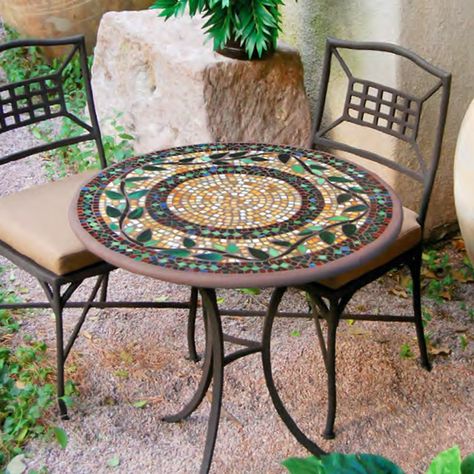 Mosaik Bistro Set Outdoor | Dekor, Eisenmöbel und Tischs