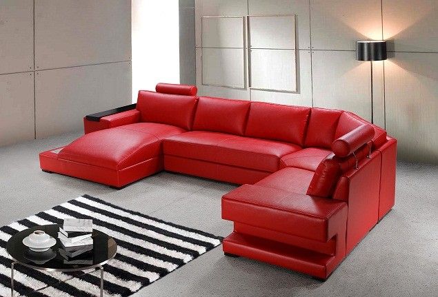 Rot Leder Sofa Bett | Sofa design, Rotes led