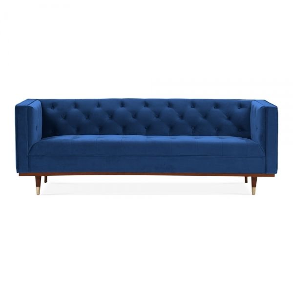Shawbrook 3 Seater Sofa, Velvet , Royal Blue | Products in 2019 .