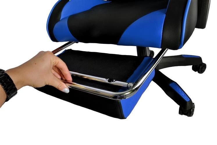 Gaming Stuhl Bürostuhl Schreibtischstuhl mit Fußstützen Kissen .