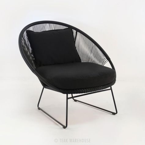 Schwarze Outdoor Lounge Stühle Design | Lounge chair design .