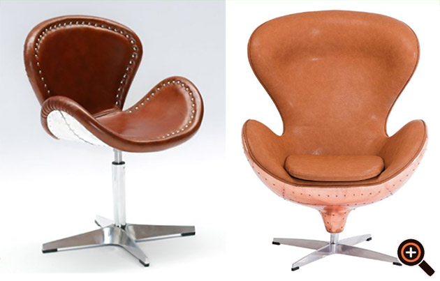 Leder Sessel Wohnzimmer & Büro im Lounge Stil – Designer .
