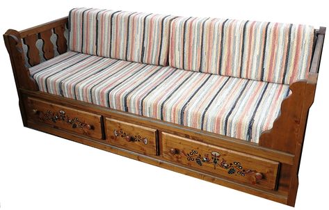 Voglauer Anno 1700 braun antik Bauernliege #Sofa #Couch #Liege .