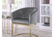 Chic Home Velvet Upholstered Half-Moon Accent Club Chair (Grey .