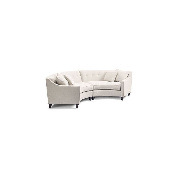 Frontgate Deauville 2-piece Rounded Sectional ($3,756) ❤ liked on .