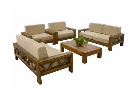 Hölzernes Sofa-Set, zum Ihrer Hausschönheit zu erhöhen | Sofa set .