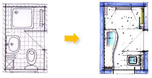 3,4qm-modernes-komfort-duschbad | Bad grundriss, Kleine gäste wc .