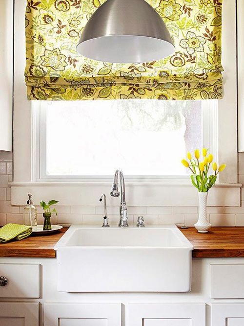 Küchenvorhänge dienen als Sonnenschutz und peppen Ihre Küche und .