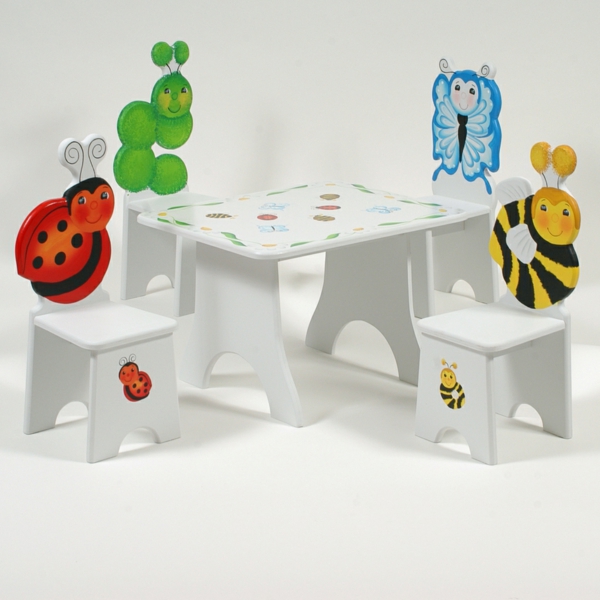Kindertisch und Stühle - Gestalten Sie einen entzückenden Spielpla