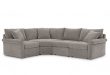 Furniture Wedport 4-Pc. Fabric "L" Shape Sectional Sofa with Wedge .