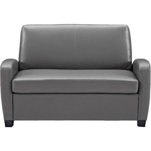 Mainstays 54" Faux Leather Loveseat Sleeper | Love seat, Leather .