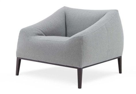 Carmel easy chair in grey . minimal design | armchair . Sessel .