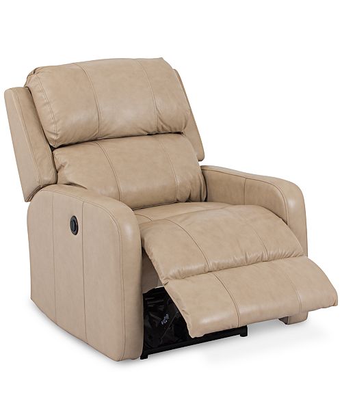 Furniture CLOSEOUT! Colton Leather Power Recliner & Reviews .