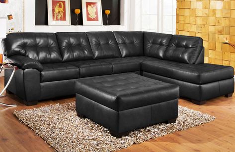 Große Leder Schnitt Couch Runter Sectional Sofa Leder Möbel .