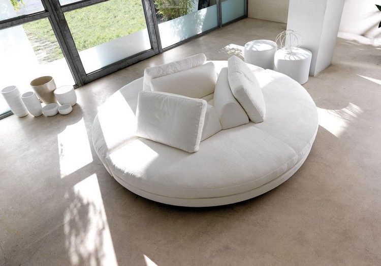 Runde Sofas modern in Szene setzen – 50 Beispiele | Rundes sofa .