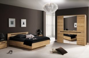 Schlafzimmer Komplett - Set A Kyme, 4-teilig, teilmassiv, Farbe .