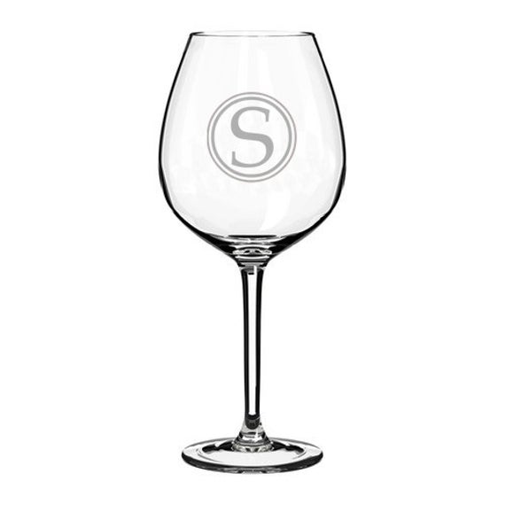 Kreis Monogramm Jumbo 20oz Wein Glasgläser Weiß Rotwein alle | Et