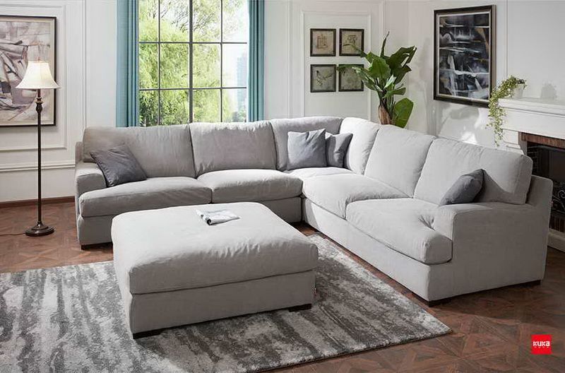 KUKAHOME #fabricsofa. Extreme Comfortable Large Size Fabric Sofa .
