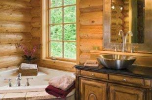 Schöne Badezimmer Designs mit mediterranen und rustikalen Stil .