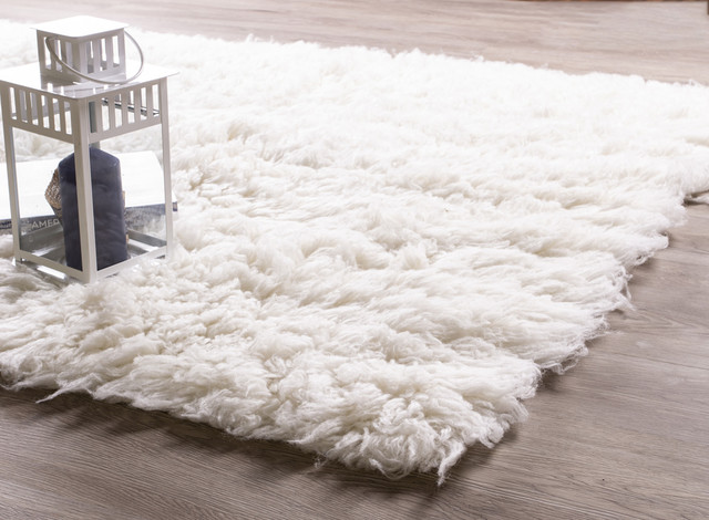 Eco-Friendly Wool Flokati Rug - Contemporary - Area Rugs - by .