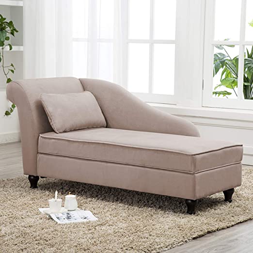 Amazon.com: Chaise Lounge Storage Upholstered Sofa Lounge Chair .