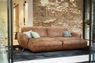 Kasper-Wohndesign Big Sofa Longchair Stoff braun »Davito« online .