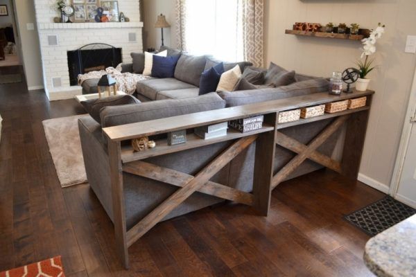 DIY Sofa Tables to Dress Up the Back of a Couch | Sofa table with .