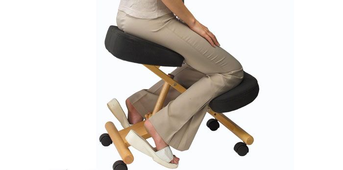 Ergonomischer Stuhl Knie