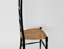 Italienischer Vintage Stuhl mit Hoher Rückenlehne von Chiavari .