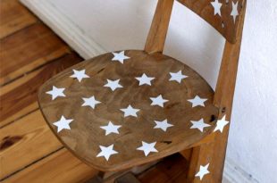 DIY: STUHL MIT STERNEN | Stühle für kinder, Kinder holz, Schulstüh