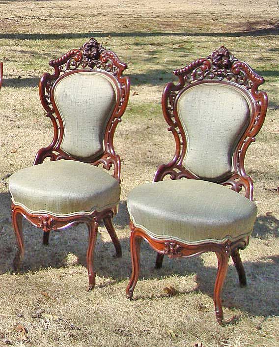victorian chairs with high/plumped up seat cushion | Victorian .