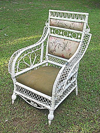 Rare Antique Victorian Wicker Arm Chair Circa 1880's | Armlehnen .