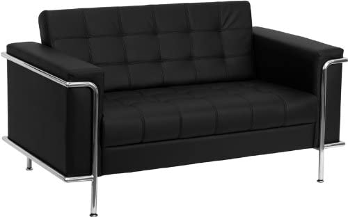 Flash Furniture Hercules Lesley Serie, modern, weißes Leder Modern .