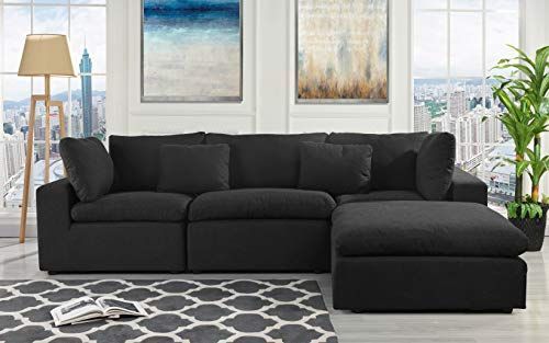 Konfigurierbare Anbausofa-Couch, umwandelbares Anbausofa mit .