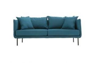 Sofa zeitgenössisches Design 3 Plätze Blaugrün MATHIS | Wohnen .